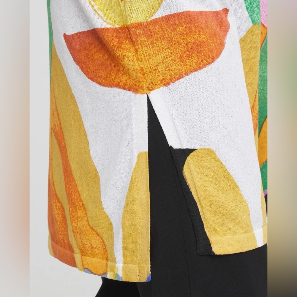 Chicos Summer Romance Tropical Midi Cardigan - Picture 3 of 7